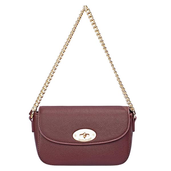 BOLSO CRUZADO  MODELO CM7265 VINO