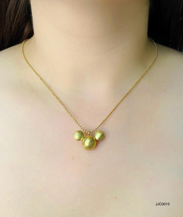 COLLAR DORADO MICKEY/3D