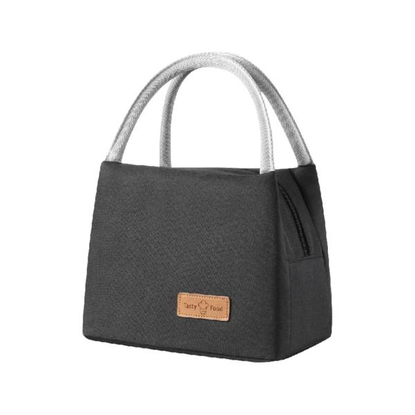 LONCHERA COLOR LISO WM522 TAMA&Ntilde;O 22X14X17CM NEGRO