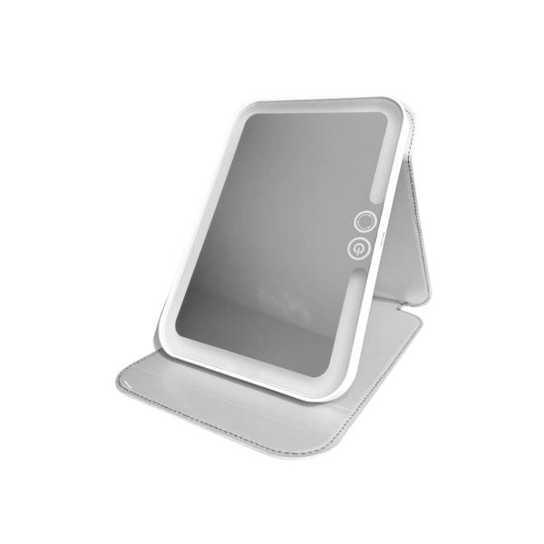 ESPEJO PLEGABLE CON LUZ LED BLANCO