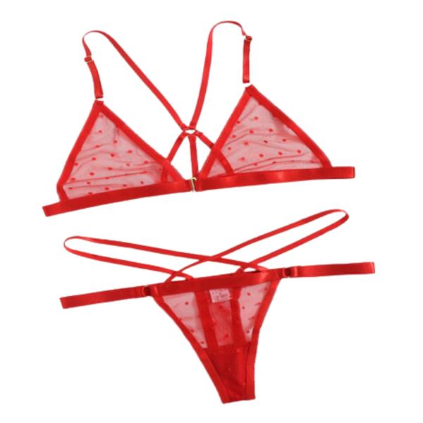CONJUNTO LENCERIA YUMMY MODELO YMYD170509 ROJO L