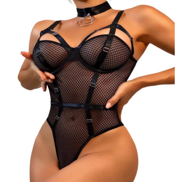 BODY LENCERIA SEXY  YUMMY MODELO YMYY221548 NEGRO XL