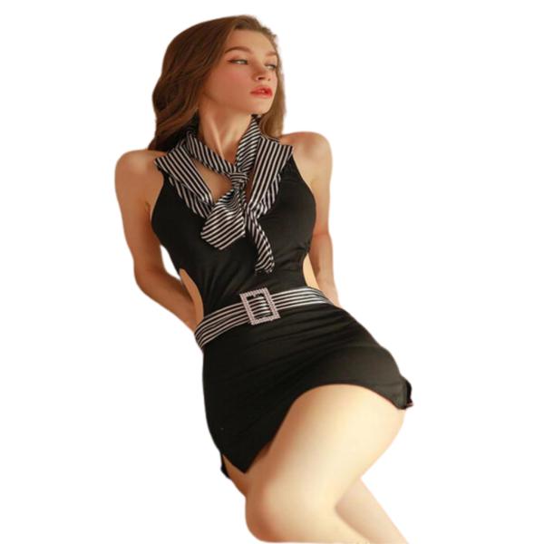 DISFRAZ LENCERIA DISE&Ntilde;O MARINERA YUMMY MODELO YMXC402614 NEGRO S