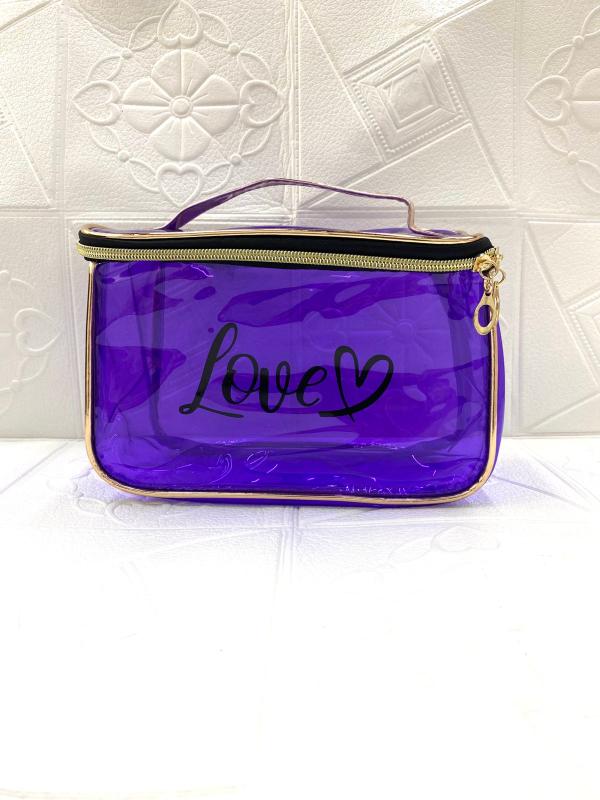 NECESER DISE&Ntilde;O LOVE PLASTICO MODELO 251-6 MORADO