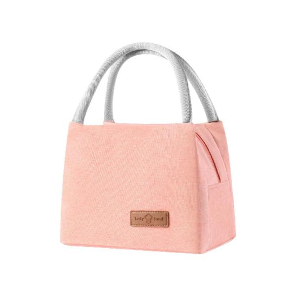 LONCHERA COLOR LISO WM522 TAMA&Ntilde;O 22X14X17CM ROSADO