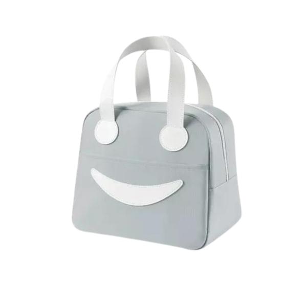 LONCHERA DISE&Ntilde;O SONRISA WM526 TAMA&Ntilde;O 23X14X20CM GRIS