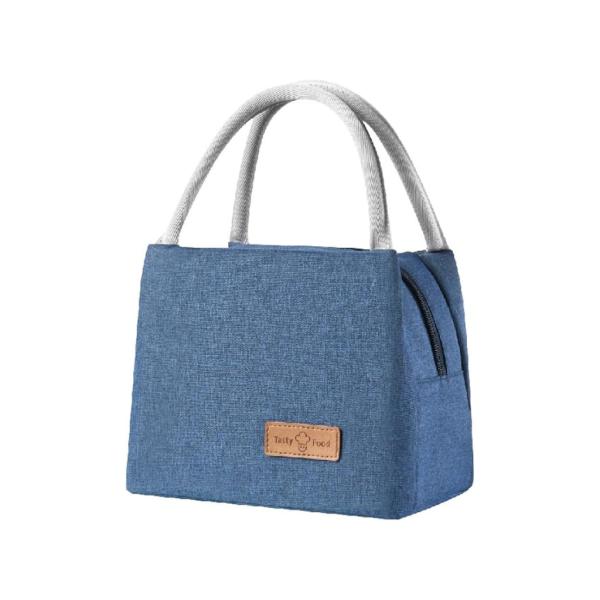 LONCHERA COLOR LISO WM523 TAMA&Ntilde;O 27X16X19CM AZUL