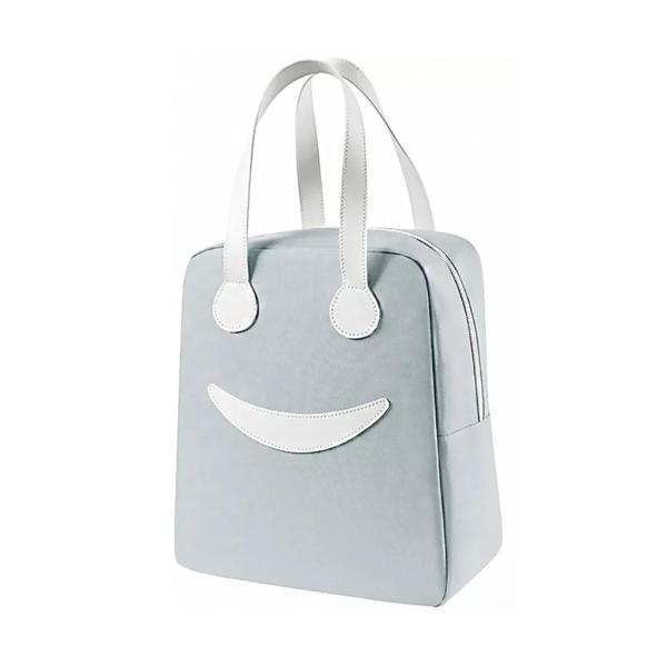 LONCHERA DISE&Ntilde;O SONRISA WM527 TAMA&Ntilde;O 24X13X28CM GRIS