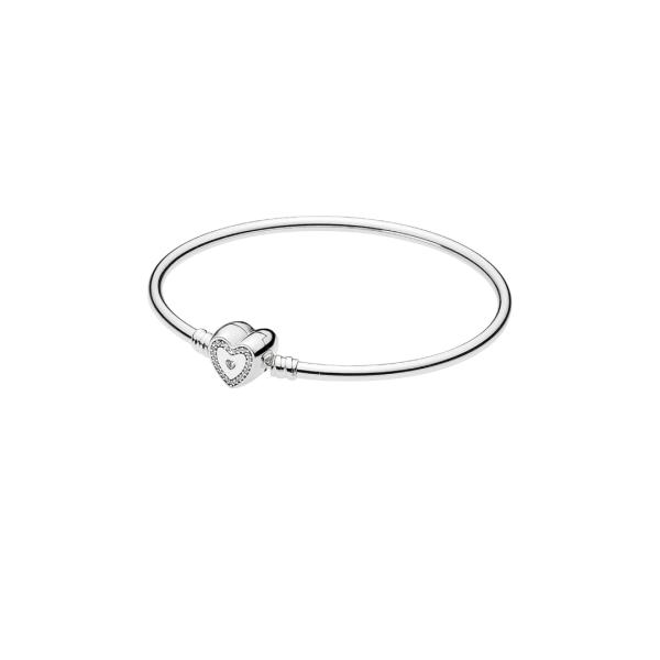 PULSERA RIGIDA PANDORA MOMENTS HEART CLAPS