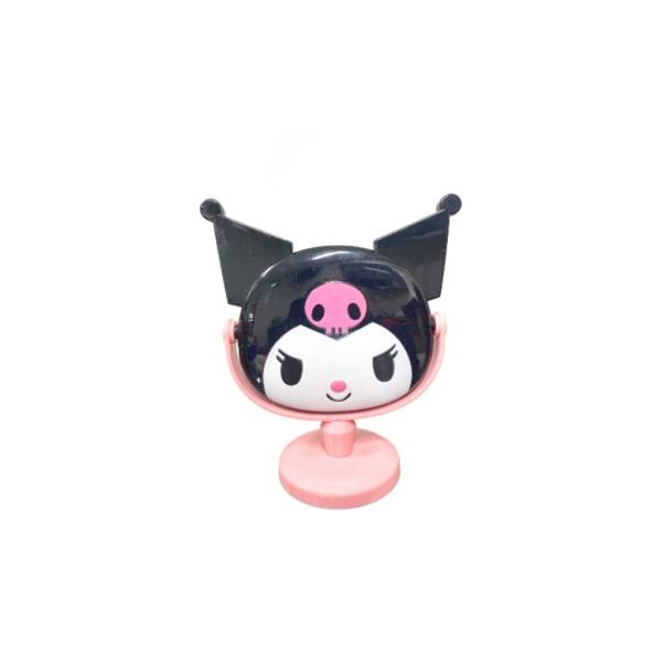 ESPEJO DISE&Ntilde;O KUROMI 0076 NEGRO/ROSADO