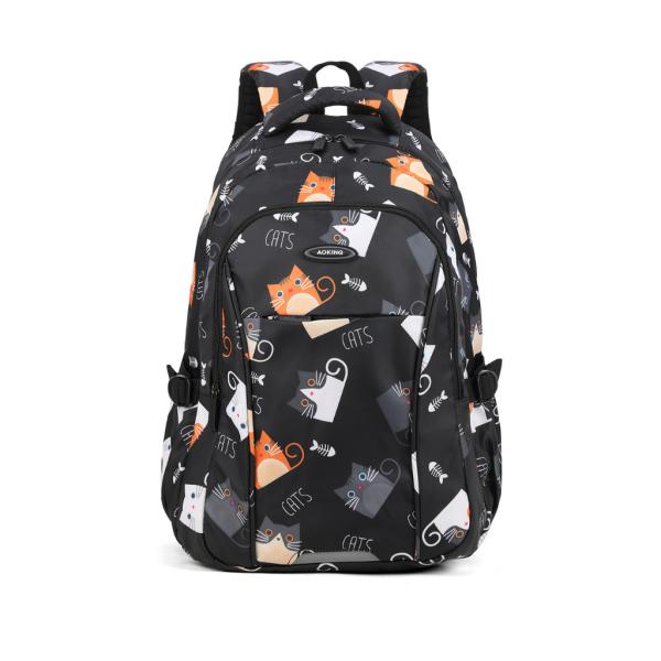 BOLSO ESPALDACON DISE&Ntilde;O  MODELO GN62070-A AOKING NEGRO/GATO