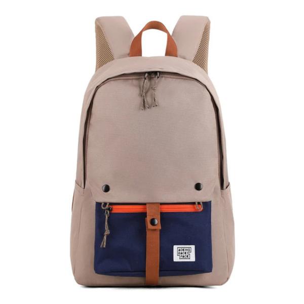 BOLSO ESCOLAR  MODELO XN2003 AOKING KHAKI/AZUL