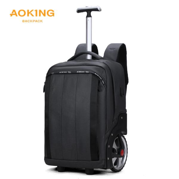 BOLSO CON RUEDAS MODELO SLN3001 AOKING NEGRO