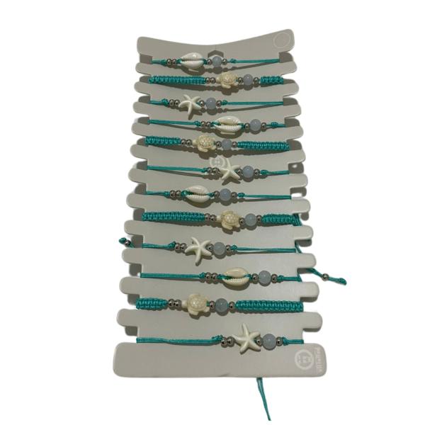 PULSERA DE HILO DISE&Ntilde;O ESTELLA/CONCHA/TORTUGA MODELO HN1614