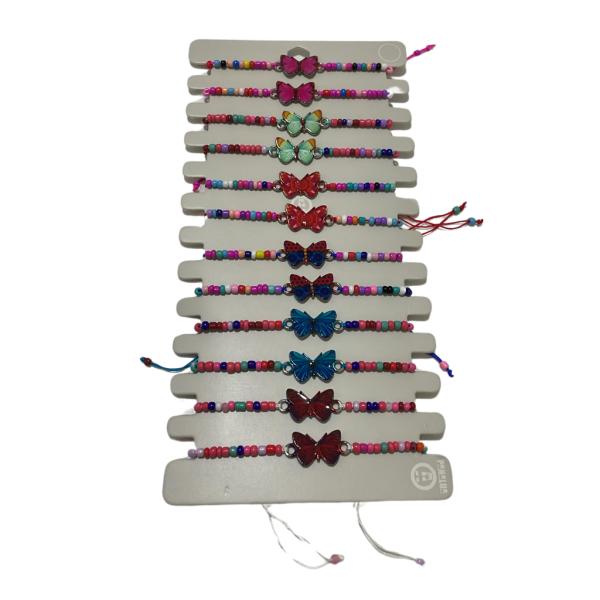 PULSERA DE HILO DISE&Ntilde;O MARIPOSA MODELO HN1294