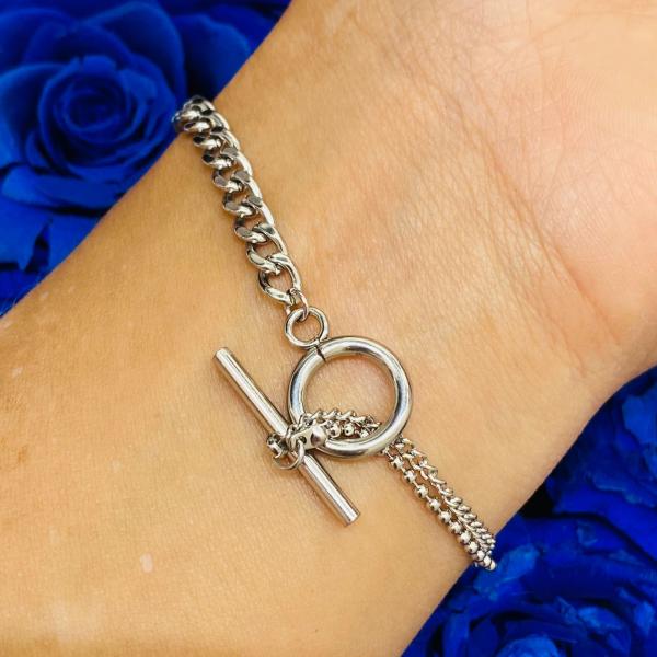 PULSERA PLATEADA MODELO T000848651