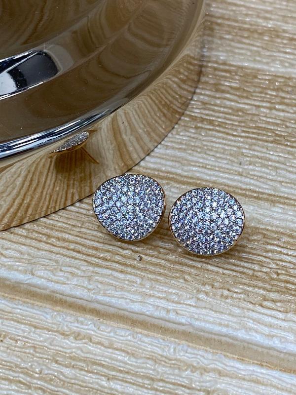ARETES DORADOS DISE&Ntilde;O DIAMANTES