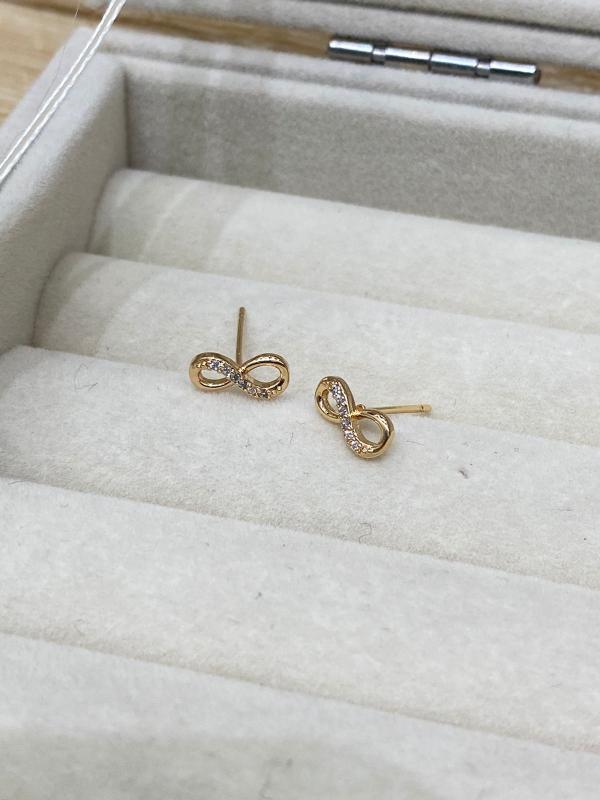 ARETES DORADOS DISE&Ntilde;O INFINITO MODELO X000953905