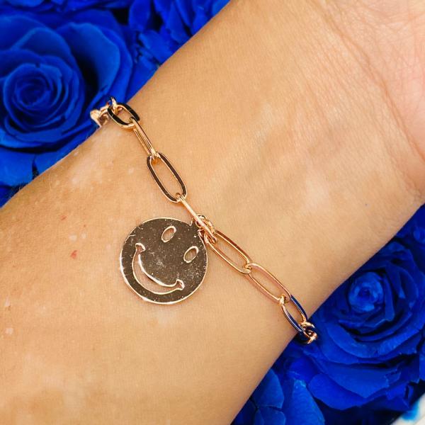 PULSERA ORO ROSA DISE&Ntilde;O CARITA FELIZ MODELO A00834066