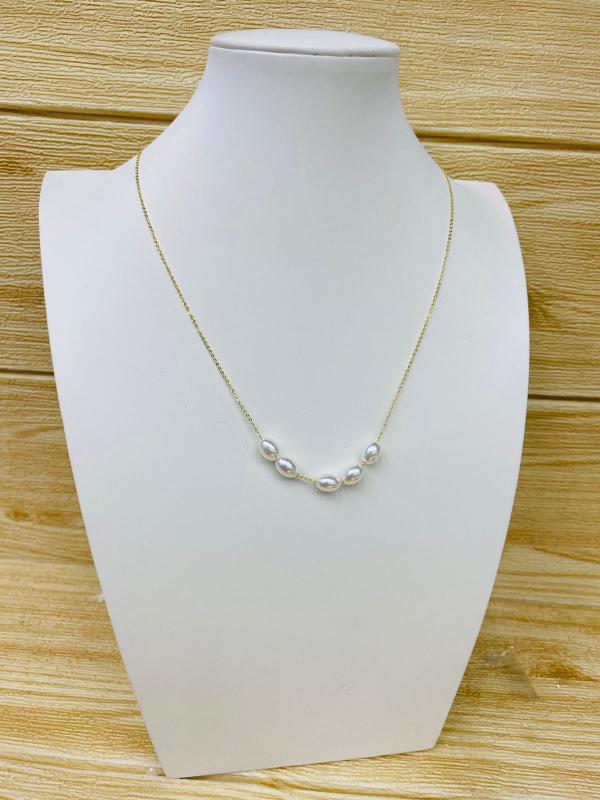 COLLAR DORADO DISE&Ntilde;O PERLAS MODELO X000953066