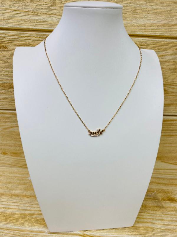 COLLAR ORO ROSA DISE&Ntilde;O SMILE  MODELO X000033080