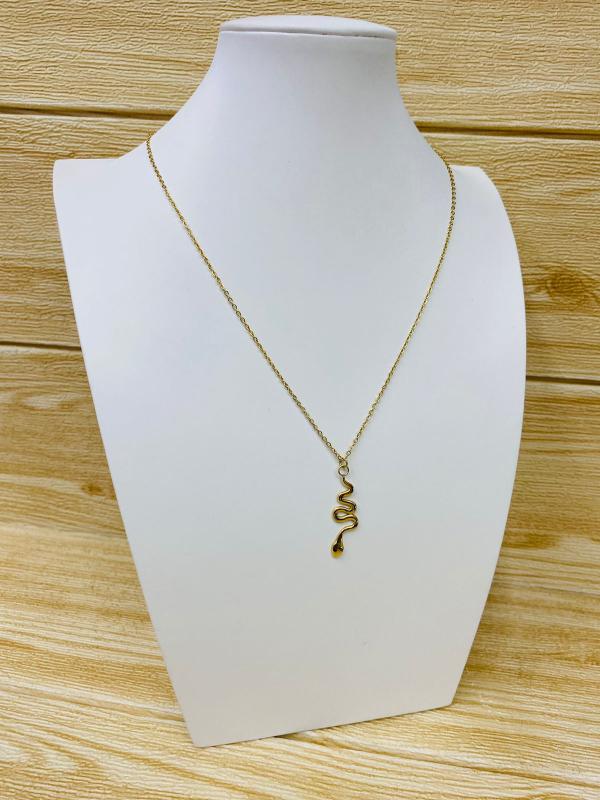 COLLAR DORADO DISE&Ntilde;O SERPIENTE MODELO T000699517