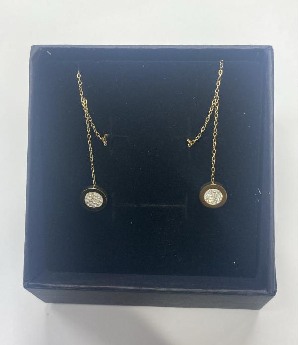 ARETES DORADOS DISE&Ntilde;O CADENITA MODELO T000837547