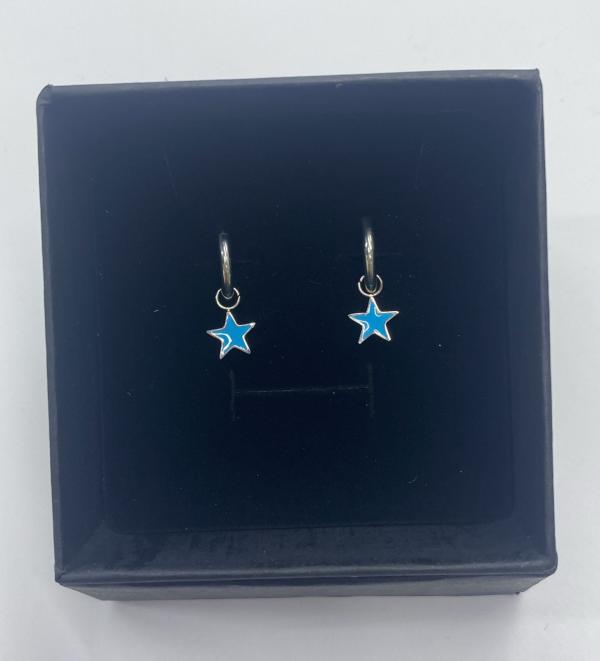 ARGOLLA PLATEADA DISE&Ntilde;O ESTRELLA  CELESTE MODELO T000683618