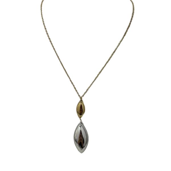 COLLAR DE ACERO DISE&Ntilde;O DORADO/PLATEADO