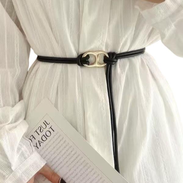 FAJA DE PIEL SINTETICA DISE&Ntilde;O HEBILLA GRUESA DORADO