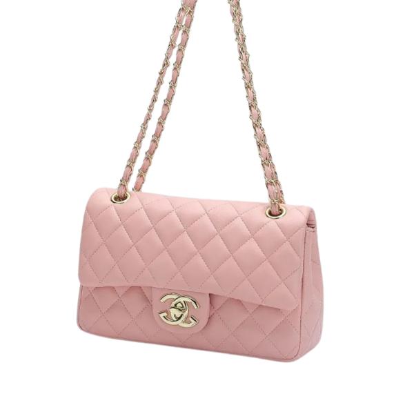 BOLSO CRUZADO CHANEL MODELO G102 ROSADO