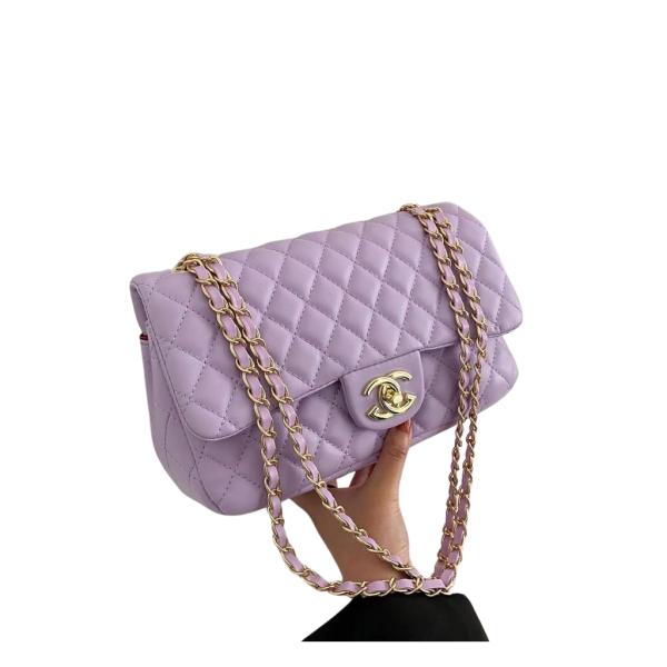 BOLSO CRUZADO CHANEL MODELO G102 LILA