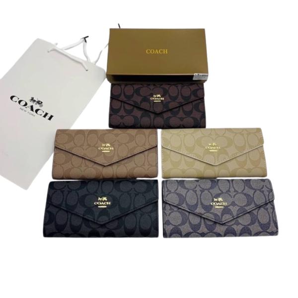 BILLETERA PARA DAMA COACH NEGRO
