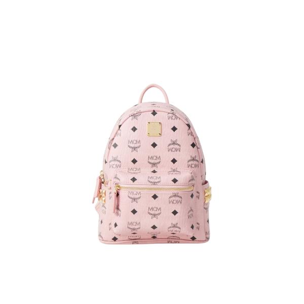 MOCHILA ESPALDA MCM  CHICA ROSADO