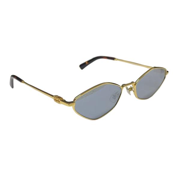 LENTES DE SOL MIU MIU SMMU56ZS NEGRO ESPEJADO/DORADO
