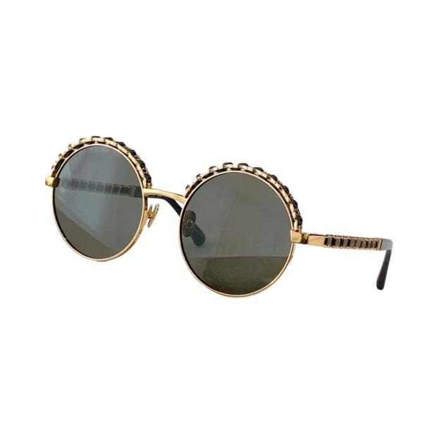 LENTES DE SOL CHANEL  R.E NEGRO/DORADO