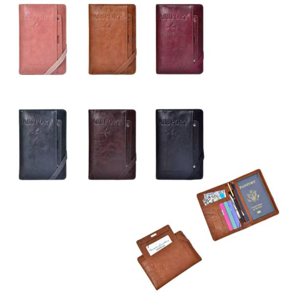PORTA PASAPORTE  MODELO C566-001 NEGRO