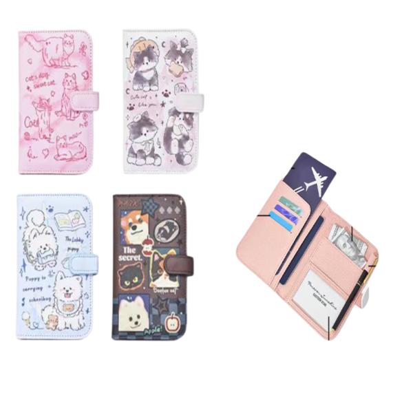 PORTA PASAPORTE  MODELO C580-002 GATITO/ROSADO