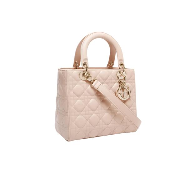 BOLSO MANO DIOR ROSADO