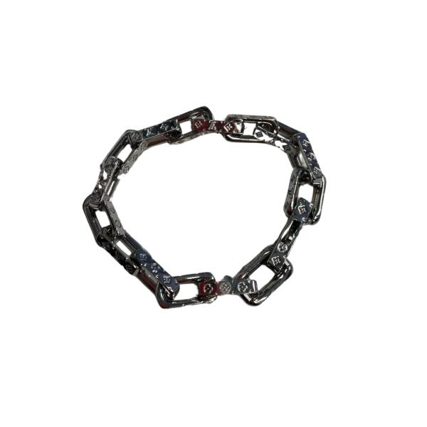 PULSERA ACERO LOUIS VUITTON DISE&Ntilde;O CADENA PLATEADO