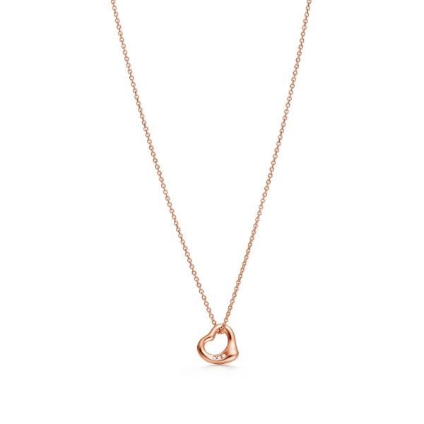 COLLAR TIFFANNY & CO DISE&Ntilde;O CORAZON ORO ROSA