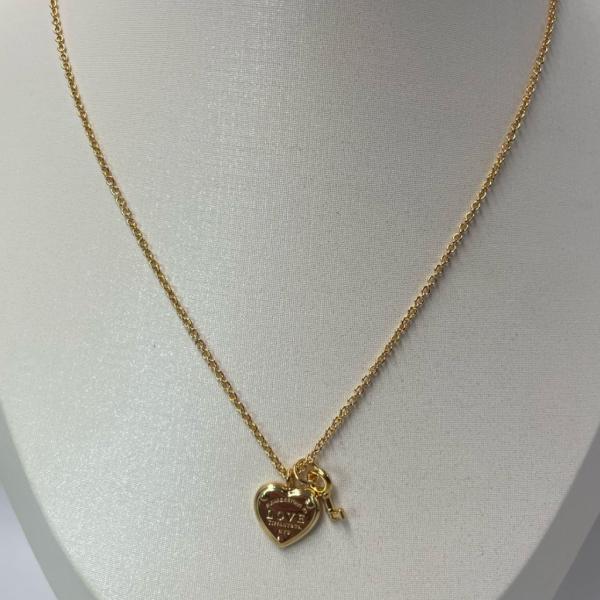 COLLAR TIFFANNY & CO DISE&Ntilde;O CORAZON Y LLAVE DORADO