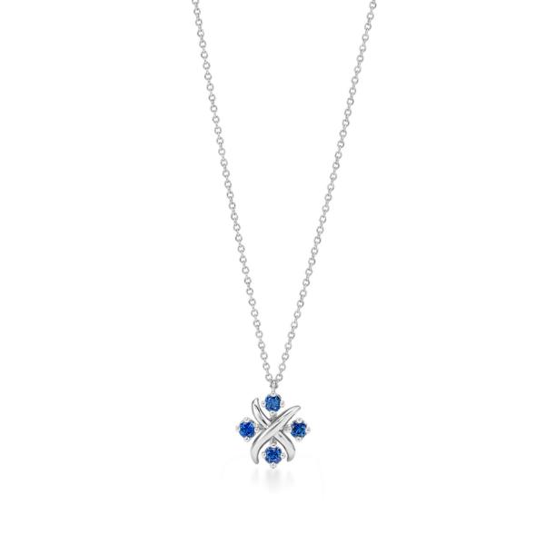 COLLAR TIFFANNY & CO DISE&Ntilde;O PERLAS PLATEADO /AZUL