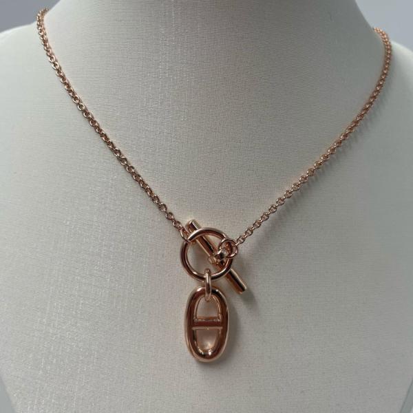 COLLAR HERMES ORO ROSA