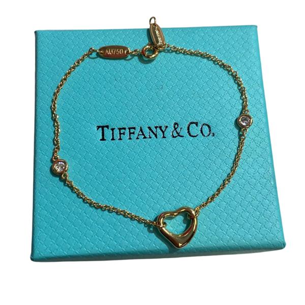 PULSERA TIFFANY & CO DISE&Ntilde;O  CORAZON DORADO