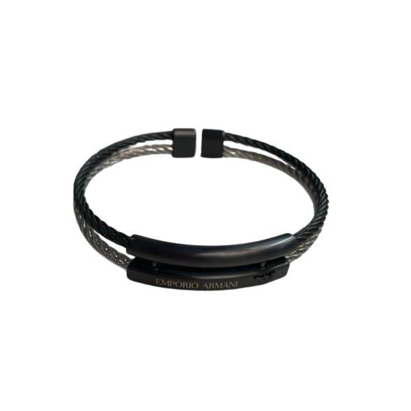 PULSERA DE ACERO ARMANI NEGRO