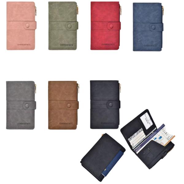 PORTA PASAPORTE  MODELO C537-001 ROJO