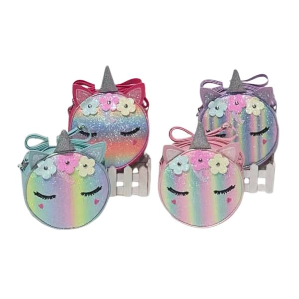 BOLSO INFANTIL  DISE&Ntilde;O UNICORNIO MODELO 8175-815G1 LILA