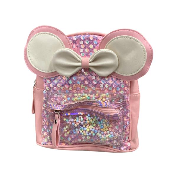 BOLSO INFANTIL  CON DISE&Ntilde;O OREJITAS MODELO 8226-785B ROSADO
