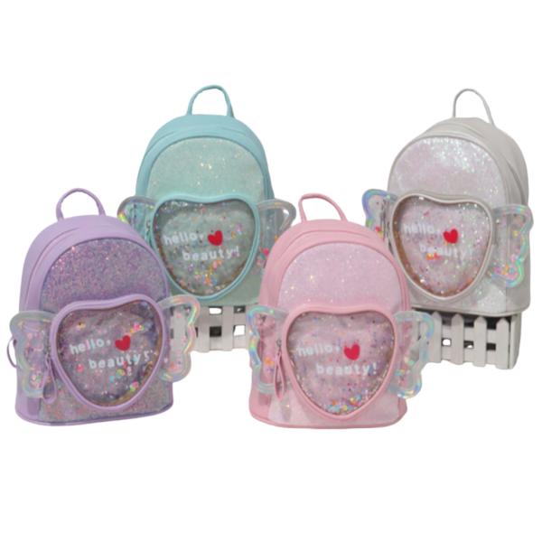 BOLSO INFANTIL  CON DISE&Ntilde;O CORAZON MODELO 8226HX1-788 LILA